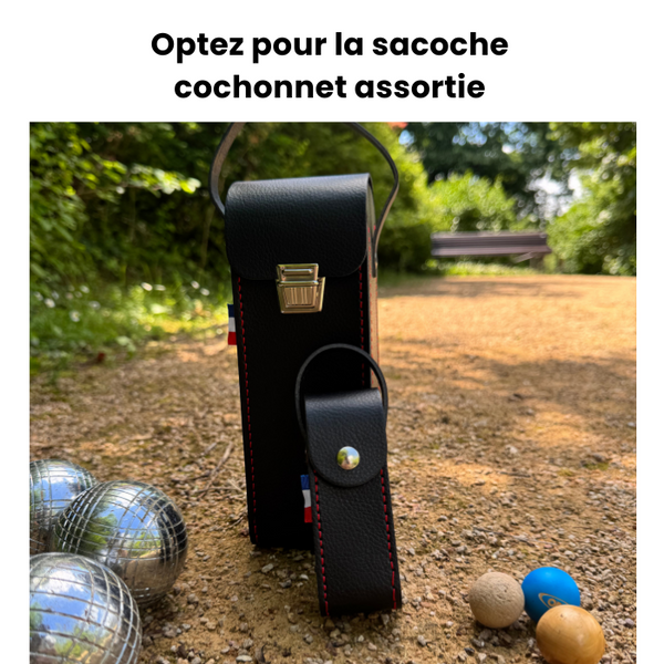 Sacoche de pétanque noire