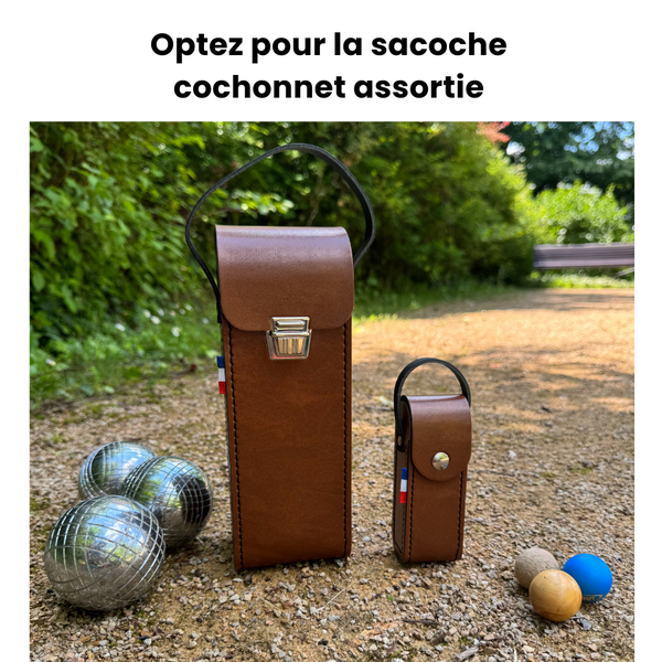 Sacoche de pétanque chocolat
