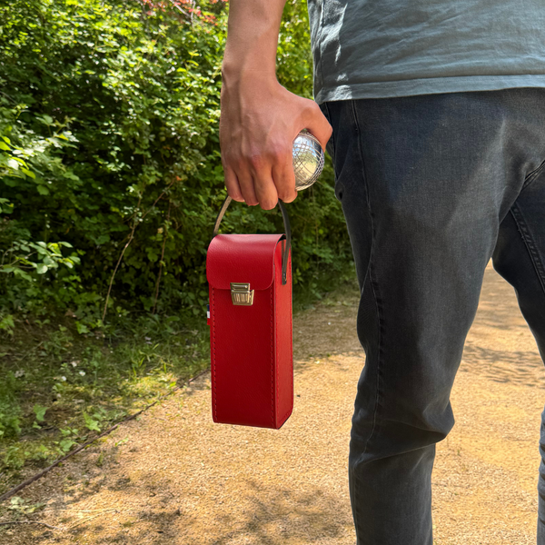 Sacoche de pétanque rouge