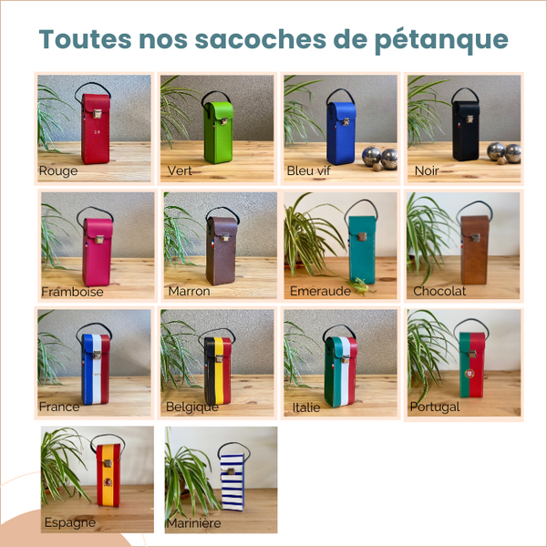 Duo de sacoche de pétanque et sacoche cochonnets