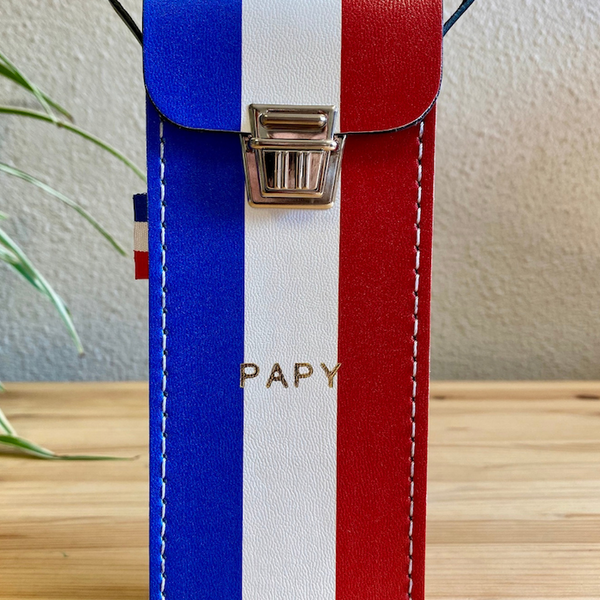 Sacoche de pétanque personnalisable bleu blanc rouge, pochette petanque  personnalisée, cadeau artisanal -  France